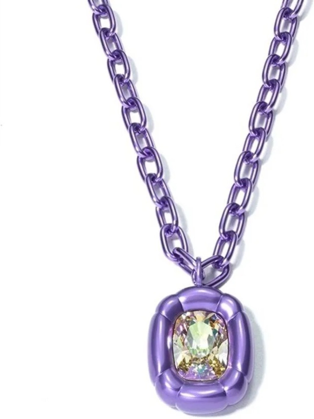 Swarovski Dulcis Pendant Necklace (Article No. 5610290 IRIDESCENT PURPLE YELLOW - Picture 11 of 11